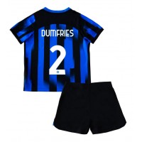 Inter Milan Denzel Dumfries #2 Replica Home Minikit 2023-24 Short Sleeve (+ pants)